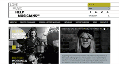 Desktop Screenshot of helpmusicians.org.uk