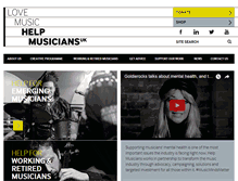 Tablet Screenshot of helpmusicians.org.uk